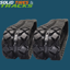 180x72x41 Excavator Rubber Tracks- Turf Pattern