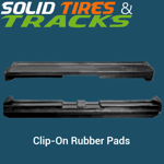 850 mm Clip-On Rubber Pad 216mm Pitch - Heavy Duty
