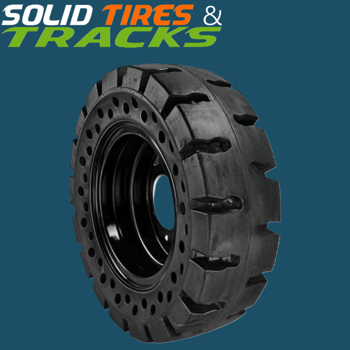10x16.5 Solid Skid Steer Tires- Heavy Duty